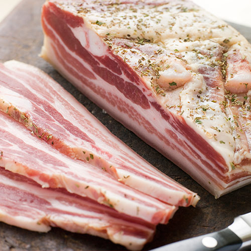 P is for... answer: PANCETTA